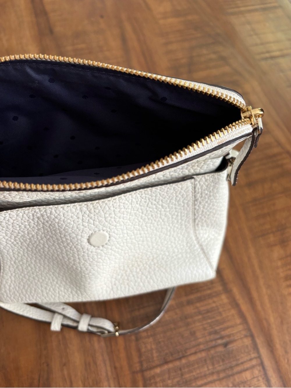 kate spade White Pebbled Leather Crossbody Bag - Picture 12 of 13